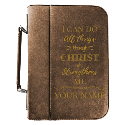 I Can Do All Things Through Christ Personalized Bible Covers