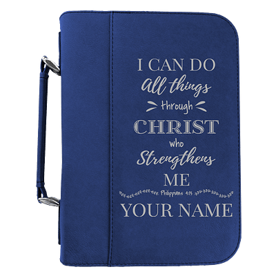 I Can Do All Things Through Christ Personalized Bible Covers