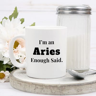 Aries-Enough Said_Mug next to sugar container-StockStyle-Template859_SQ CROP-800