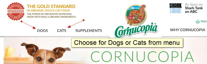 How to order Cornucopia Step 2