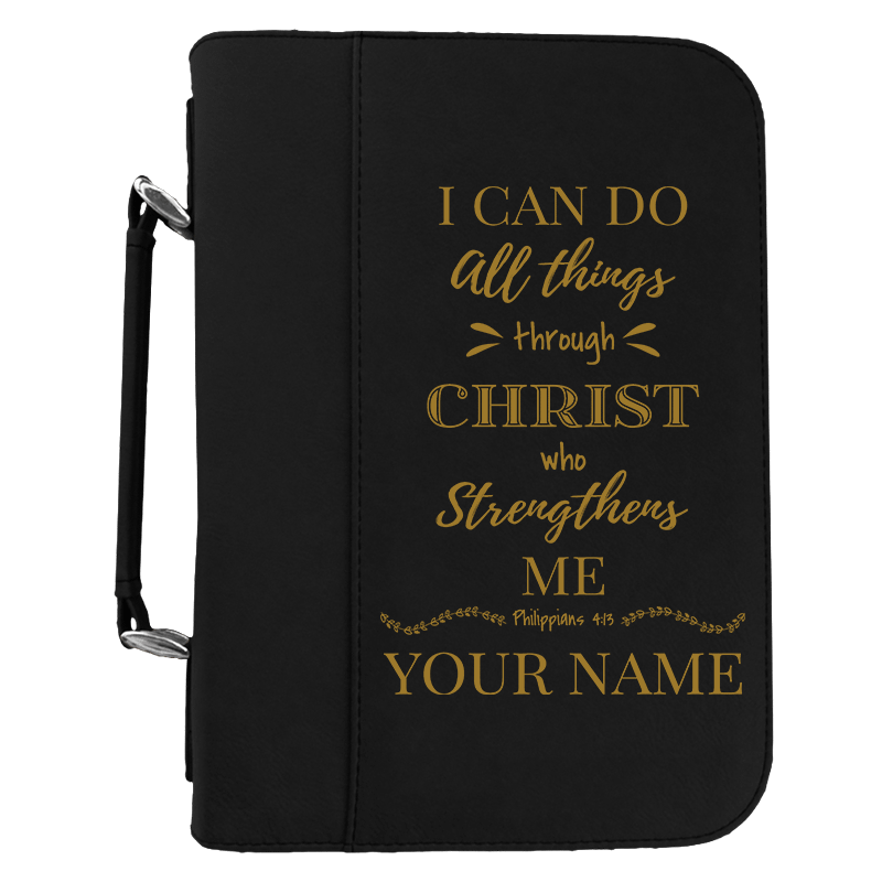 I Can Do All Things Through Christ personalized bible covers